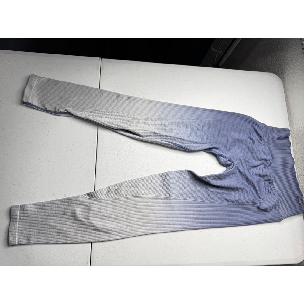 Pink Victoria's Secret Ombre Seamless Ribbed High‎ Waist Leggings Blue Grey XS